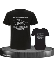 Father Son Best Friends in schwarz
