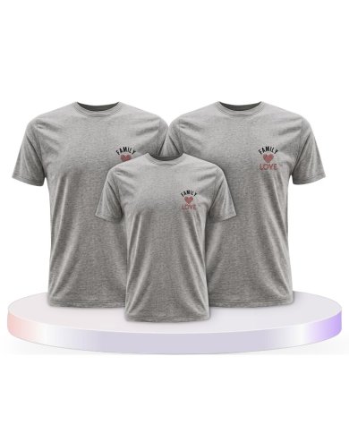 Familienlook T-Shirts mit Family Love | Paarpulli