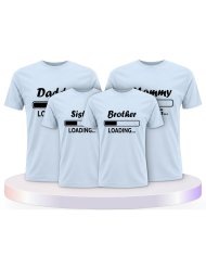 Daddy Mommy Kinder Loading Familienset T-Shirts | Paarpulli