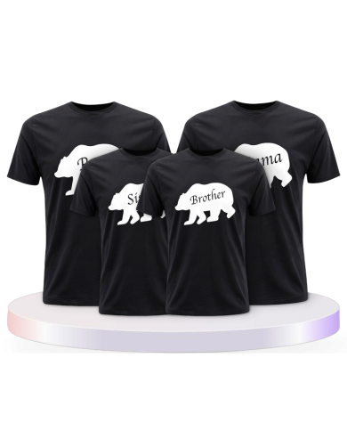 Bären Familie als Familienset T-Shirts | Paarpulli
