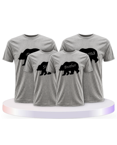 Bären Familie als Familienset T-Shirts | Paarpulli