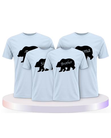 Bären Familie als Familienset T-Shirts | Paarpulli