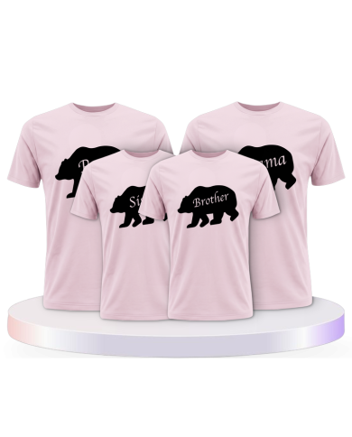 Bären Familie als Familienset T-Shirts | Paarpulli