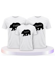 Familienlook T-Shirts mit Bärenfamilie | Paarpulli