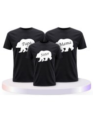 Familienlook T-Shirts mit Bärenfamilie | Paarpulli