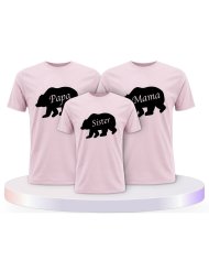 Familienlook T-Shirts mit Bärenfamilie | Paarpulli
