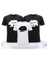 Familienlook T-Shirts mit Bärenfamilie | Paarpulli