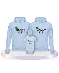 Familienlook Hoodies mit Elf | Paarpulli