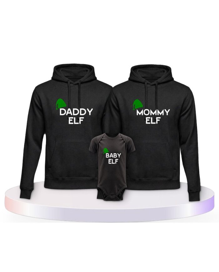Familienlook Hoodies mit Elf | Paarpulli