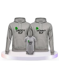 Familienlook Hoodies mit Elf | Paarpulli