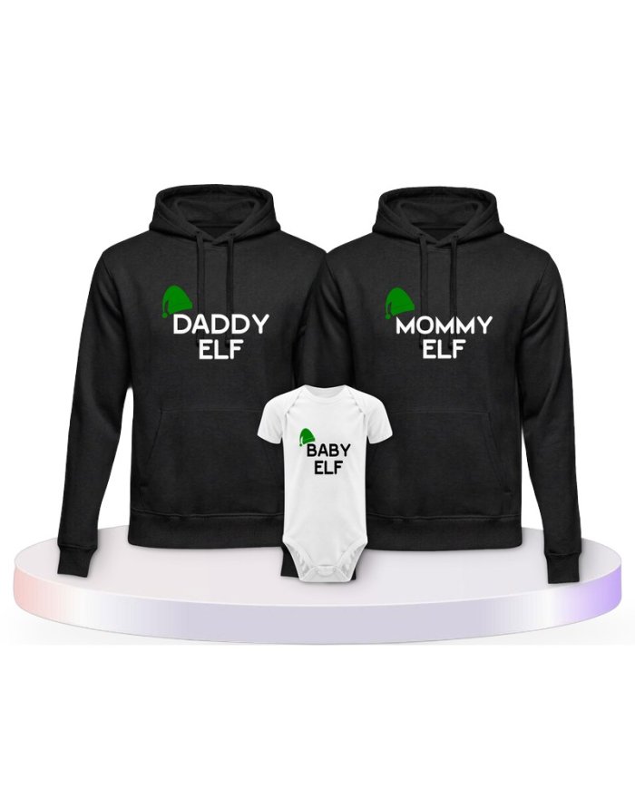Familienlook Hoodies mit Elf | Paarpulli