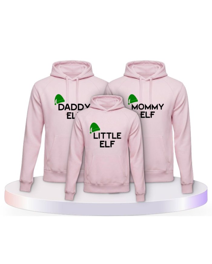 Familienlook Hoodies mit Elf | Paarpulli