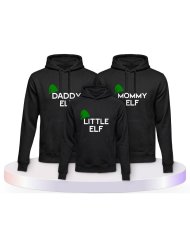 Familienlook Hoodies mit Elf | Paarpulli