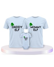 Elf Familienset T-Shirts mit Babybody | Paarpulli