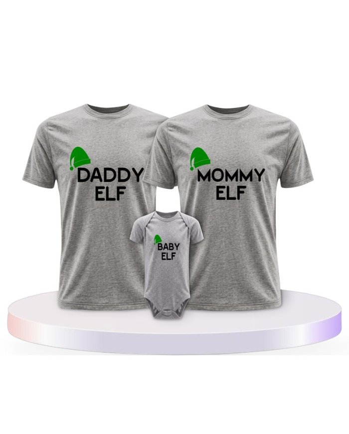 Elf Familienset T-Shirts mit Babybody | Paarpulli