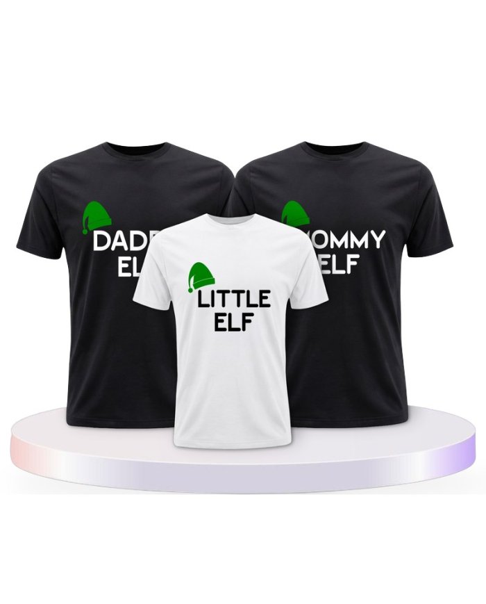 Familienlook T-Shirts mit Elf | Paarpulli