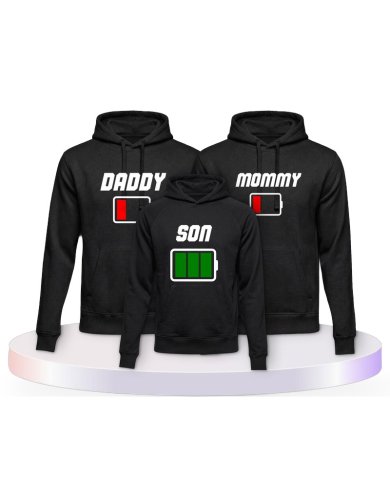 Akku Family Familienset Hoodies | Paarpulli