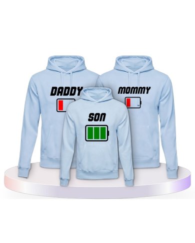 Akku Family Familienset Hoodies | Paarpulli