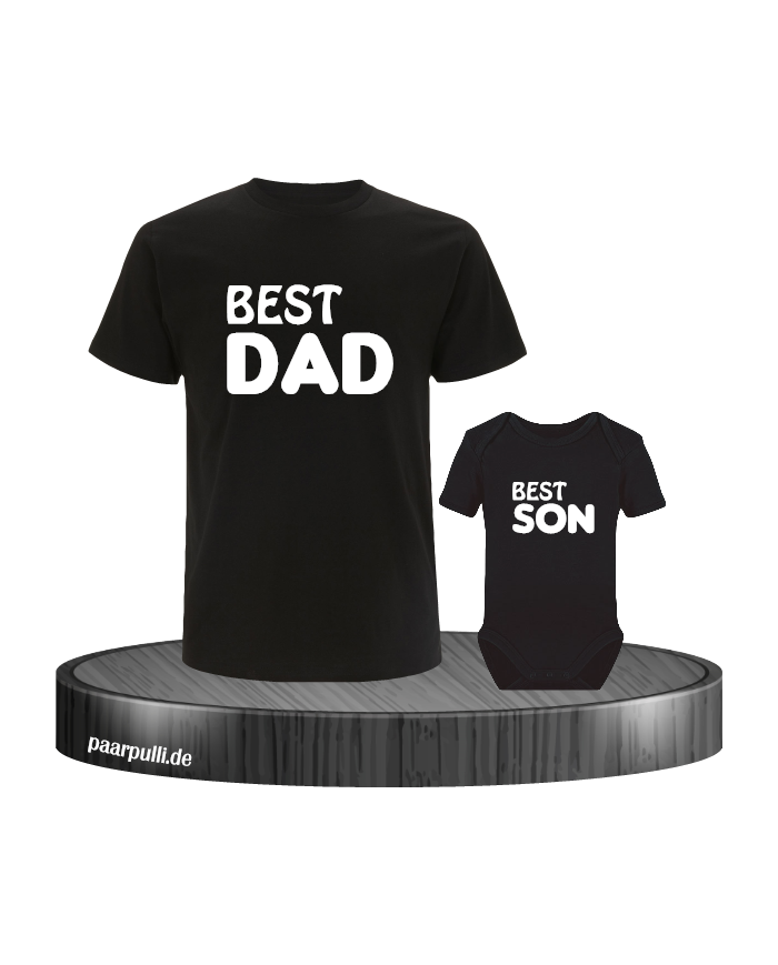 Best Dad und Best Son Partnerlook in schwarz Best Dad und Best Son Partnerlook in schwarz