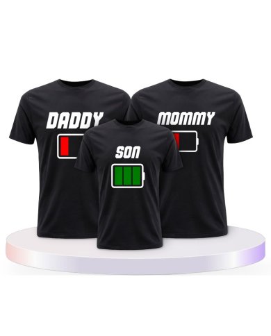 Akku Family Familienset T-Shirts | Paarpulli