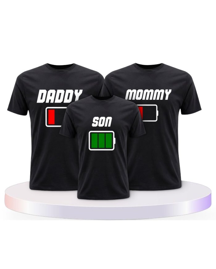 Akku Family Familienset T-Shirts | Paarpulli