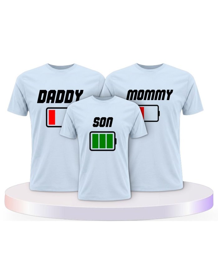 Akku Family Familienset T-Shirts | Paarpulli