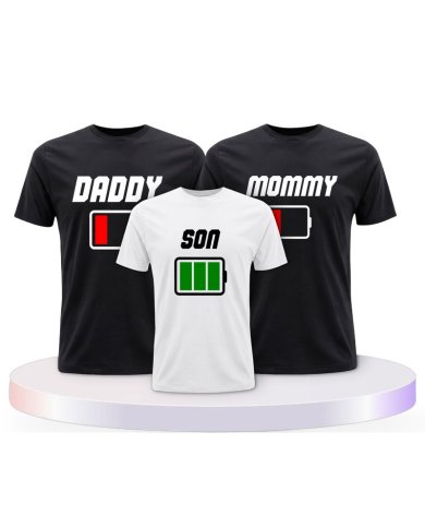 Akku Family Familienset T-Shirts | Paarpulli