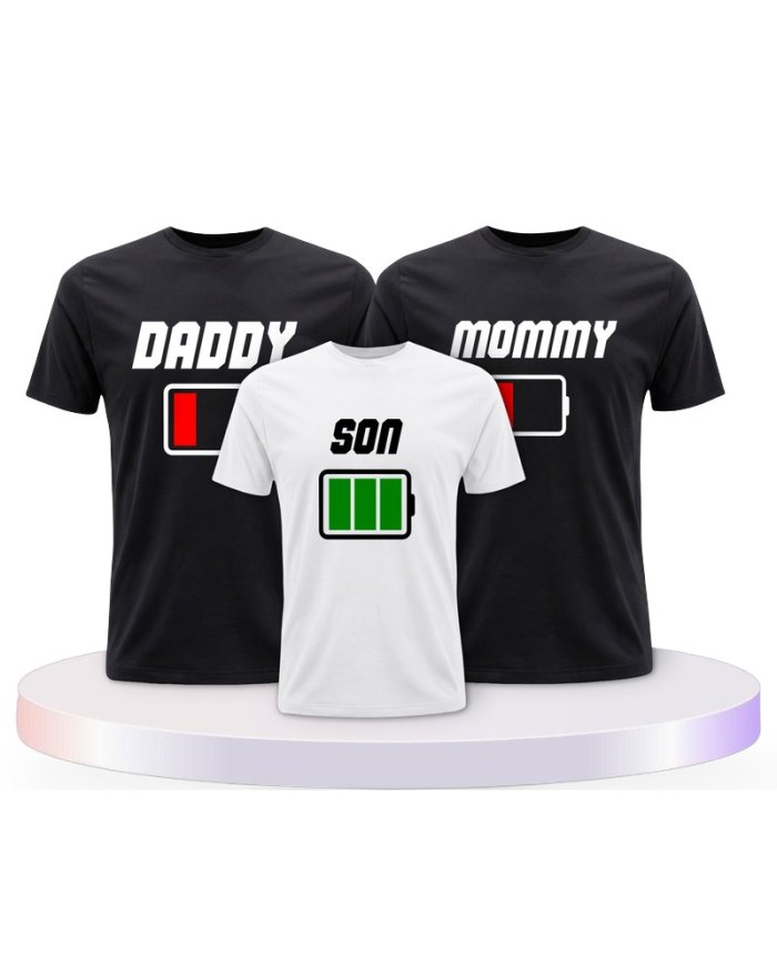 Akku Family Familienset T-Shirts | Paarpulli
