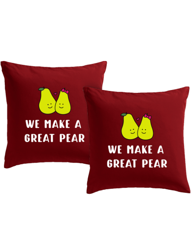 We make a great Pear Kissenbezüge Set Geschenk bedruckt | Paarpulli