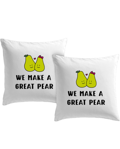 We make a great Pear Kissenbezüge Set Geschenk bedruckt | Paarpulli