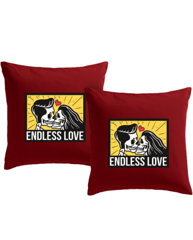 Endless Love Kissenbezüge Set Geschenk bedruckt | Paarpulli