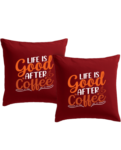 Life is good after Coffee Kissenbezüge Set Geschenk | Paarpulli