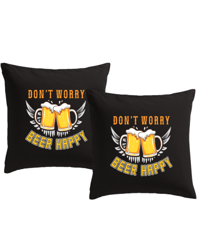 Beer Happy Kissenbezüge Set Geschenk bedruckt | Paarpulli