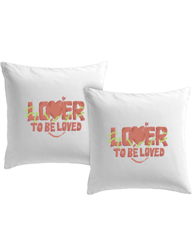Lover be Loved Kissenbezüge Set Geschenk bedruckt | Paarpulli