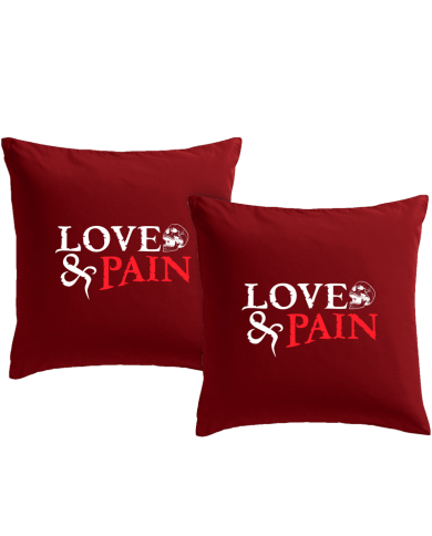 Love & Pain Kissenbezüge Geschenk bedruckt | Paarpulli