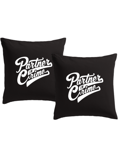 Partner in Crime Kissenbezüge für Paare Set Geschenk | Paarpulli