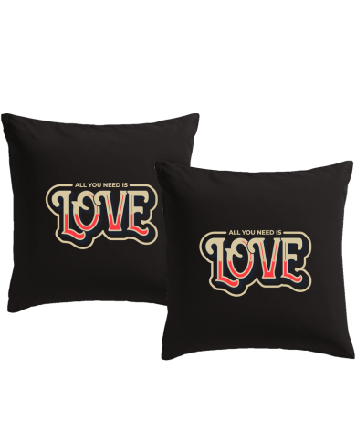 All you need is Love Kissenbezüge Set Geschenk bedruckt | Paarpulli