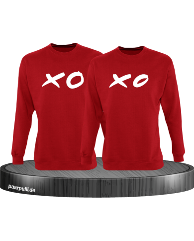 XO XO Partnerlook Sweatshirts in rot