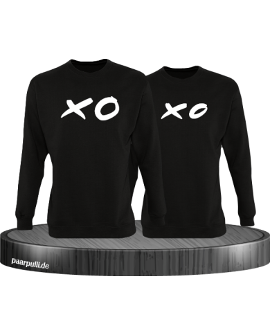 XO XO Partnerlook Sweatshirts in schwarz XO XO Partnerlook Sweatshirts in schwarz