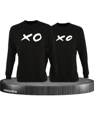 XO XO Partnerlook Sweatshirts in schwarz