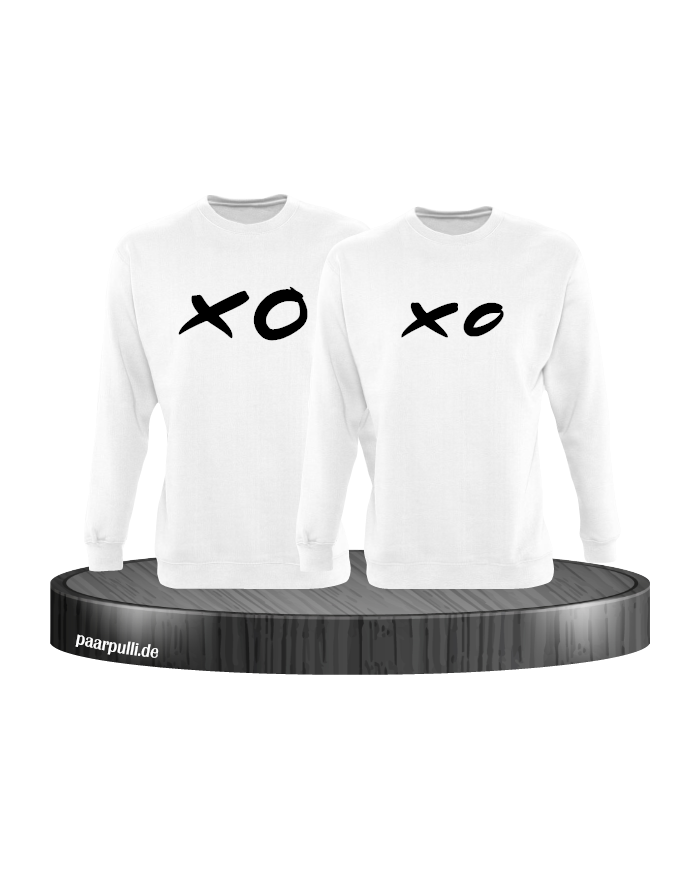 XO XO Partnerlook Sweatshirts in weiß