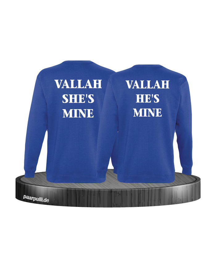 Vallah She's Mine Vallah He's Mine Sweatshirts in blau
