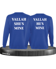Vallah She's Mine Vallah He's Mine Sweatshirts in blau