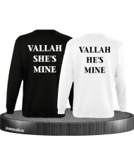 Vallah She's Mine Vallah He's Mine Sweatshirts in schwarz weiß