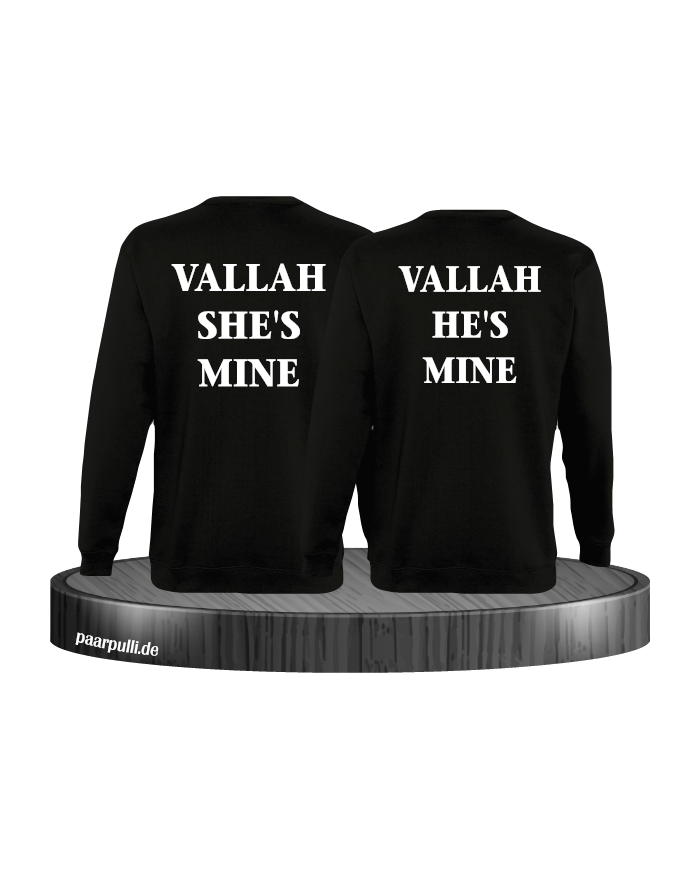 Vallah She's Mine Vallah He's Mine Sweatshirts in schwarz