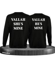 Vallah She's Mine Vallah He's Mine Sweatshirts in schwarz
