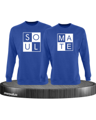 Soul Mate Partnerlook Sweatshirts in Blau