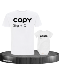 Vater und Kind Copy Paste Partnerlook Shirts