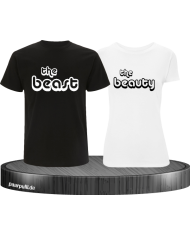 The Beast und The Beauty Partnerlook T-Shirts