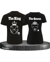 The King The Queen Lion Design partnerlook schwarz